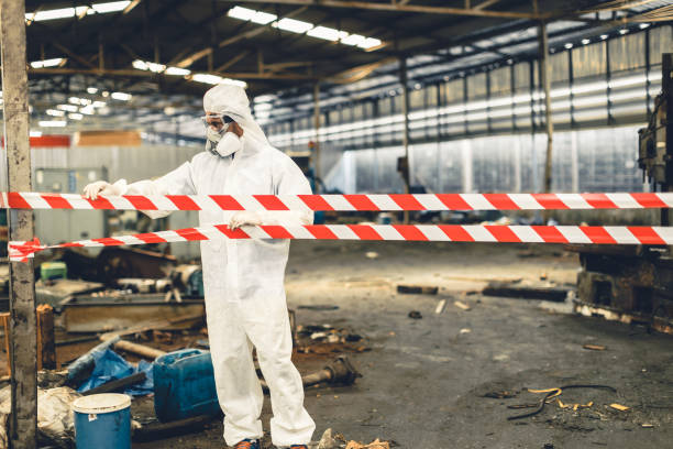Professional Sewage Cleanup technician working in Forest Park, OH